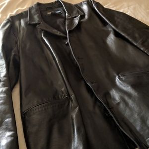 Polo by R. Lauren Leather Jacket\Blazer Size Large